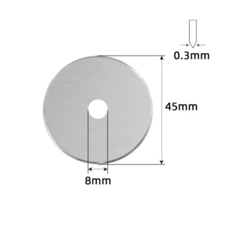 10 Pcs/Lot Rotary Cutting Knife18 28 45 60mm Small Round Blade, SKS-7 Material for Paper Leather and Flat Strapping Cutting