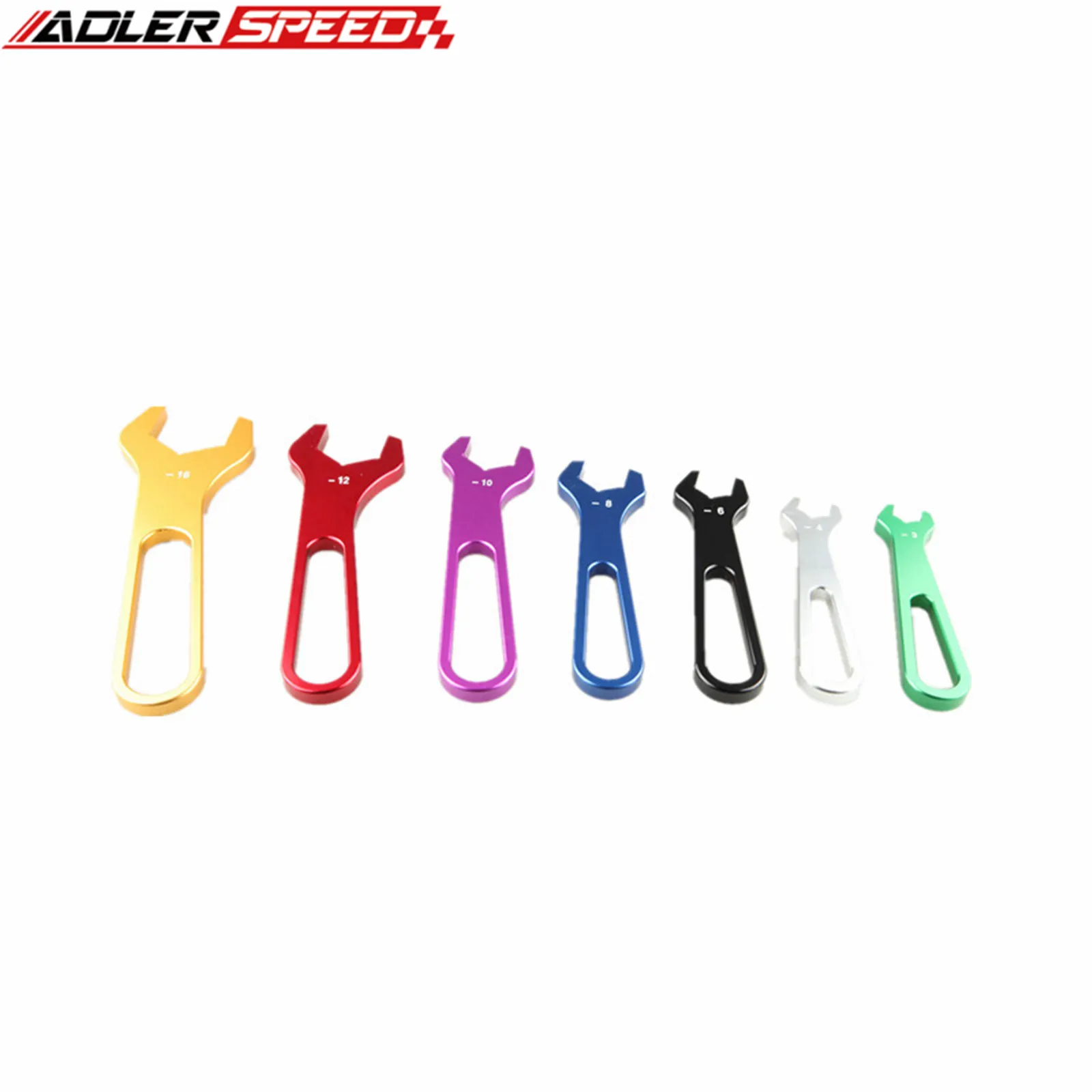 Aluminum AN Hose Fitting Tool Set 7 Piece Lightweight Durable Wrench Kit for Automotive AN3 to AN16 Fittings Universal