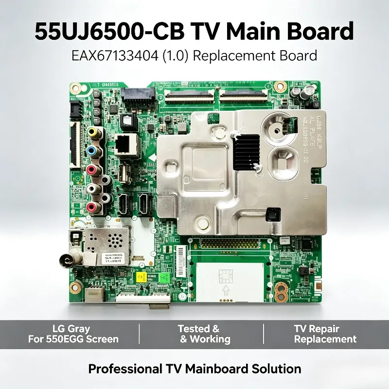 55UJ6500-CB TV Main Board EAX67133404 (1.0) with Screen 550EGG Test