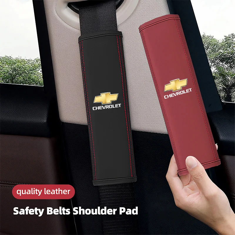 Funda de hombro para cinturón de seguridad de coche, 2 uds., cinturones de seguridad acolchados para Chevrolet Corvette Montana TrailBlazer Silverado Traverse Camaro