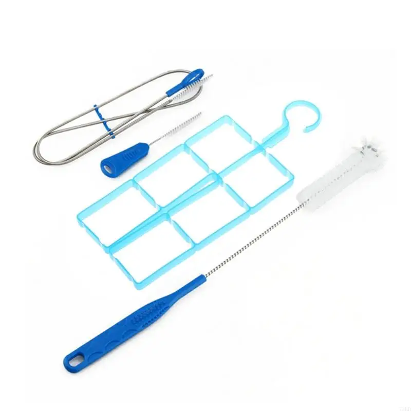 T3LD 4pcs/pack Portable Hydration Pack Water Bladder Bag Cleaning Outdoor Camping Cycling Water Bag Cleaning Tube Brush