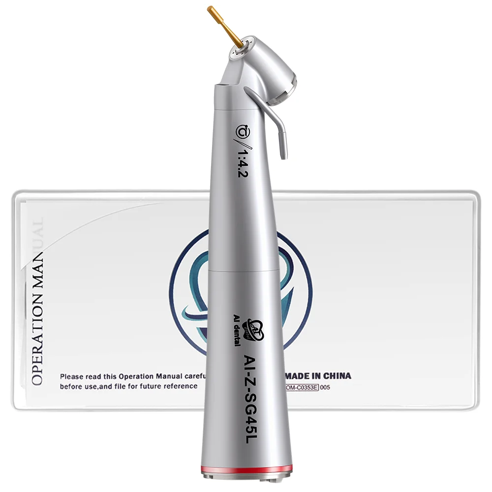 AI-Z-SG45L 1:4.2 Increasing 45-Degree Angle Head surgical  Handpiece External Nozzle For FG burs (1.6 / 20-25 mm)