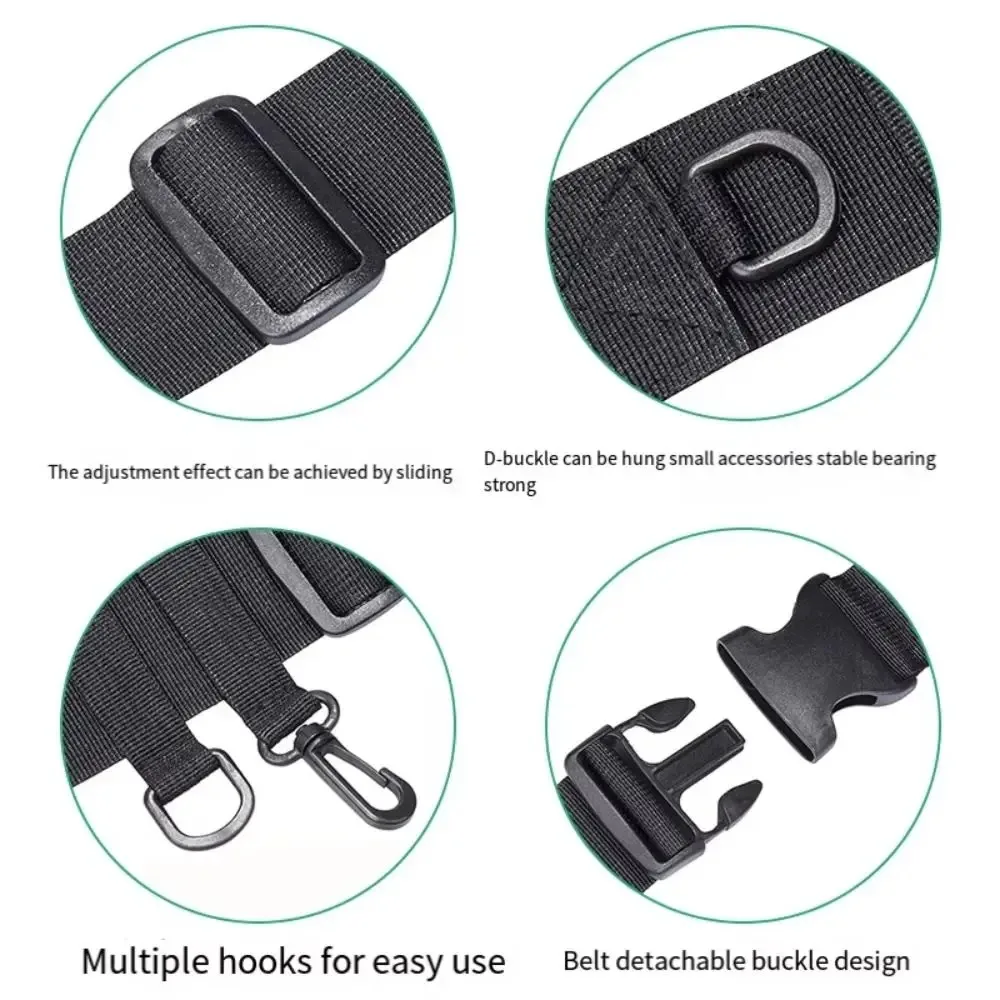 Verstellbarer Angelrutenhalter mit Gürtelclip und Schloss, Tragbare Angelausrüstung, Abnehmbarer Hüftgurt für Freihändiges Angeln – Detail 15