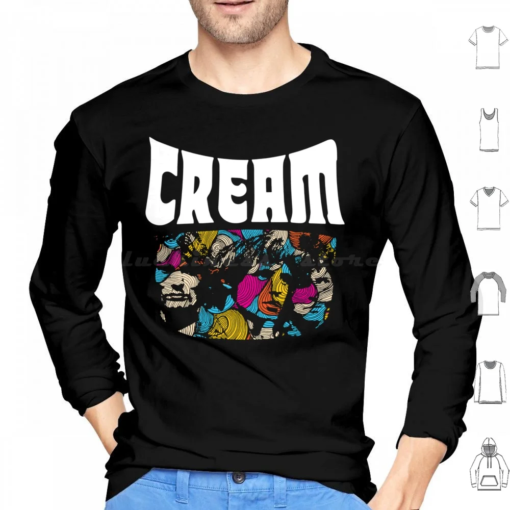 Cream Band Hoodies Long Sleeve