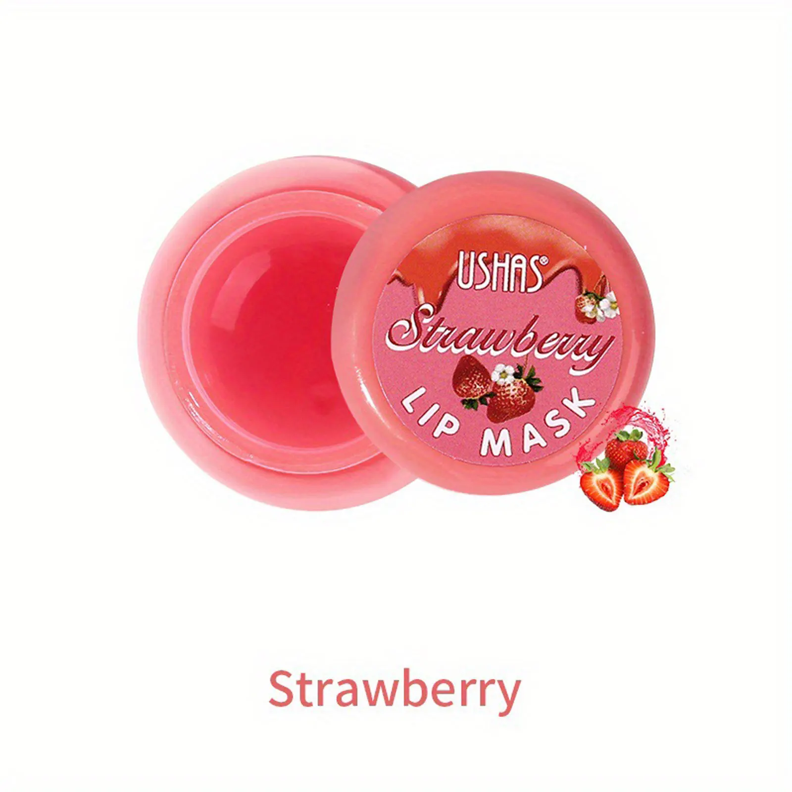 1PC Strawberry Flavor Lip Mask Lip Jelly Treatment Transparent Moisturizing Hydrating Sleep Lip Repair Lips Care Wholesale