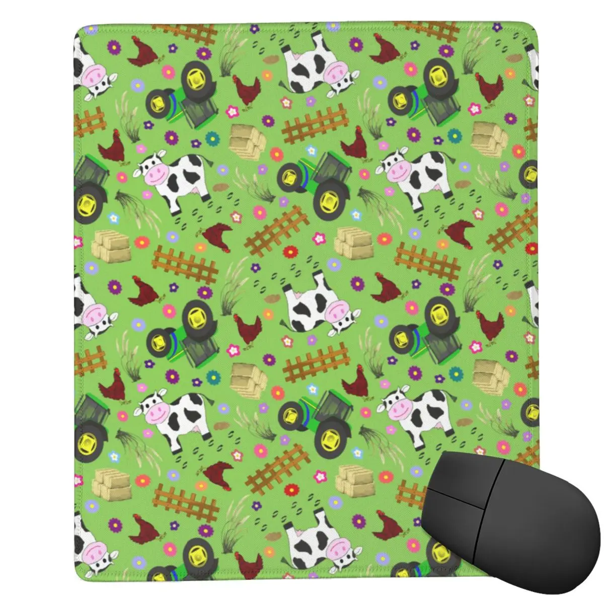 Farmyard Cow And Tractor Mouse Pad Computer Keyboard Mouse Mat Gamer PC Laptop Desk Mat Office Accessories