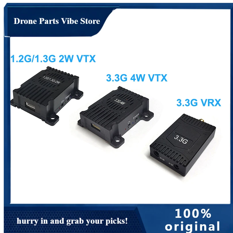 

Видеопередатчик AP1.2G/1.3G 2W VTX с антенной MMCX, 9 каналов / 3.3G 4W VTX/VRX, аудиопередатчик 8 каналов PAL/NTSC для FPV RC дронов