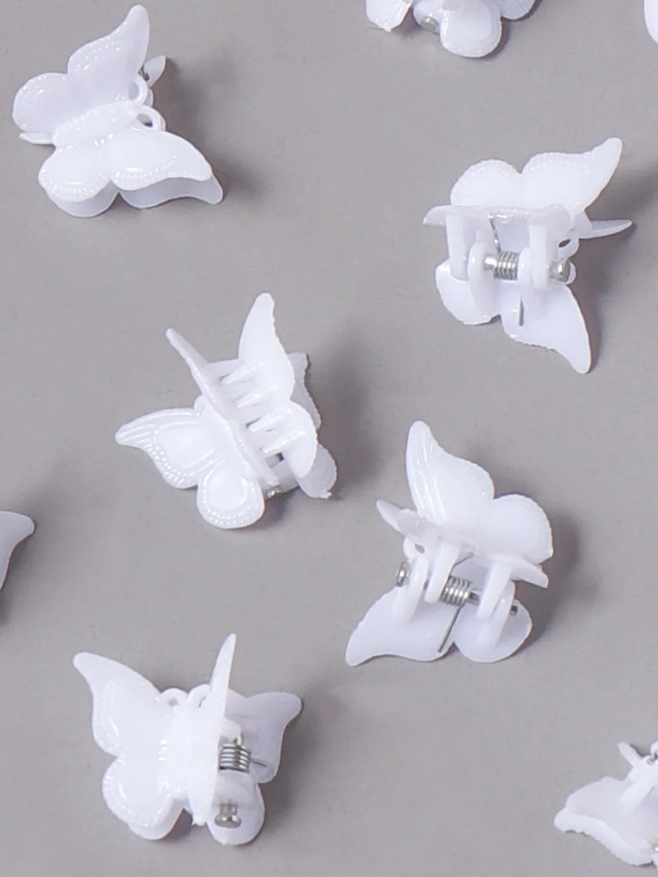 

16pcs White Butterfly Hair Claw Clips For Women Hair Accessories