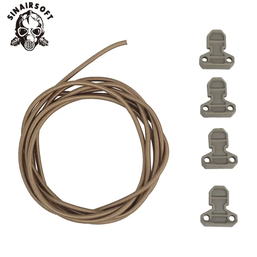 Tactical Adjustable Nylon Pull Tag Shock Cord Retainer And Fast Draw Elastic Retention Straps For Mag Pouch Vest Accessories