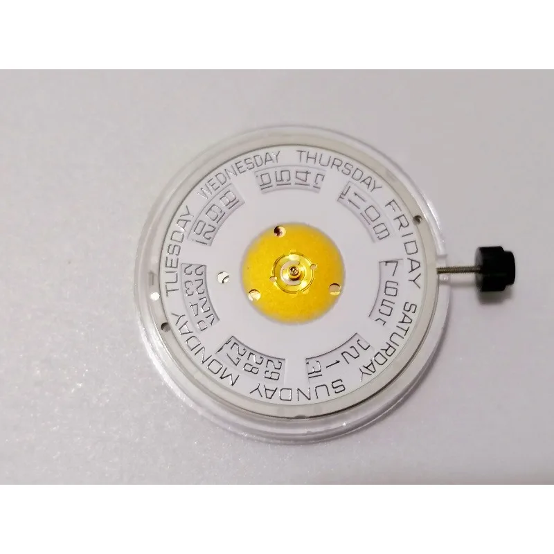 อุปกรณ์เสริมสำหรับกลไกนาฬิกา SW240, กลไกสวิส, ของแท้จากสวิส, กลไกใหม่, ตัวเรือนสีทอง, ปฏิทินคู่