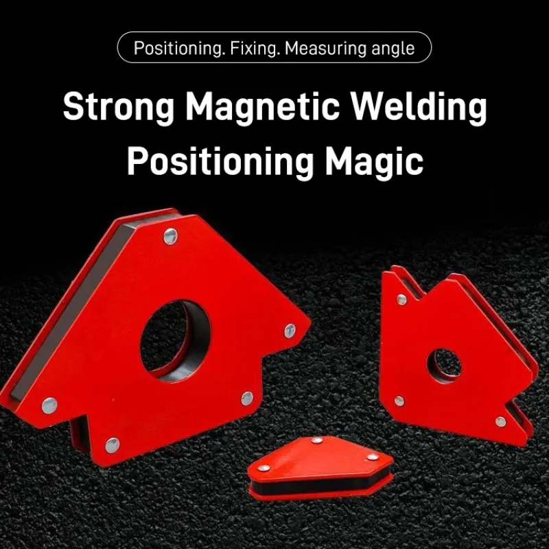 1Pcs Mini Welding Magnetic Holder Strong Magnet 3 Angle Arrow Welder Positioner Multi-angle Power Soldering Locator Tool