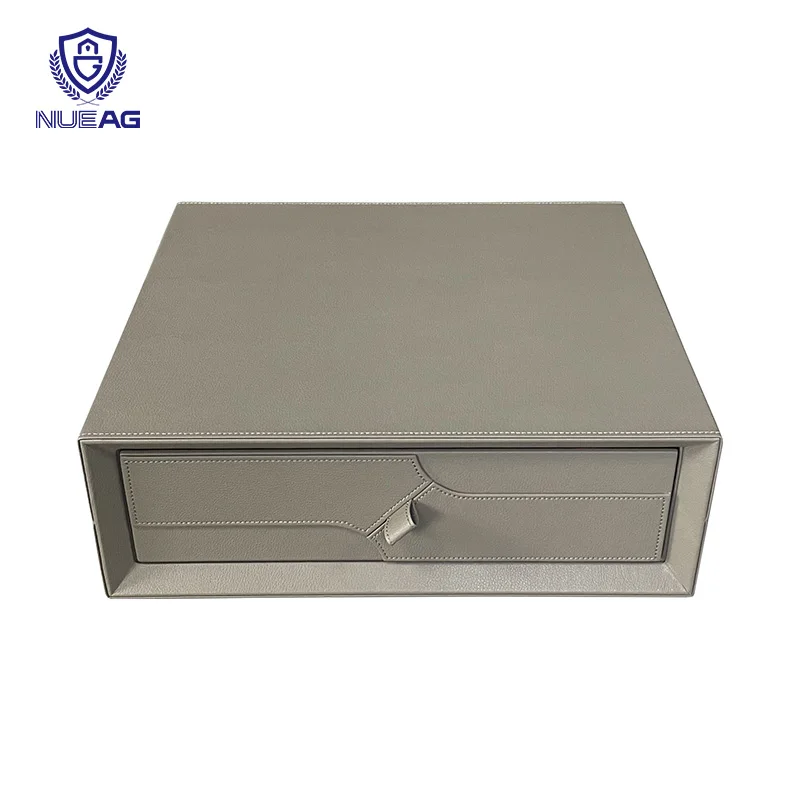 custom.All-Steel Fingerprint Password Flip Storage Box Anti-Theft Household Office Car Safe