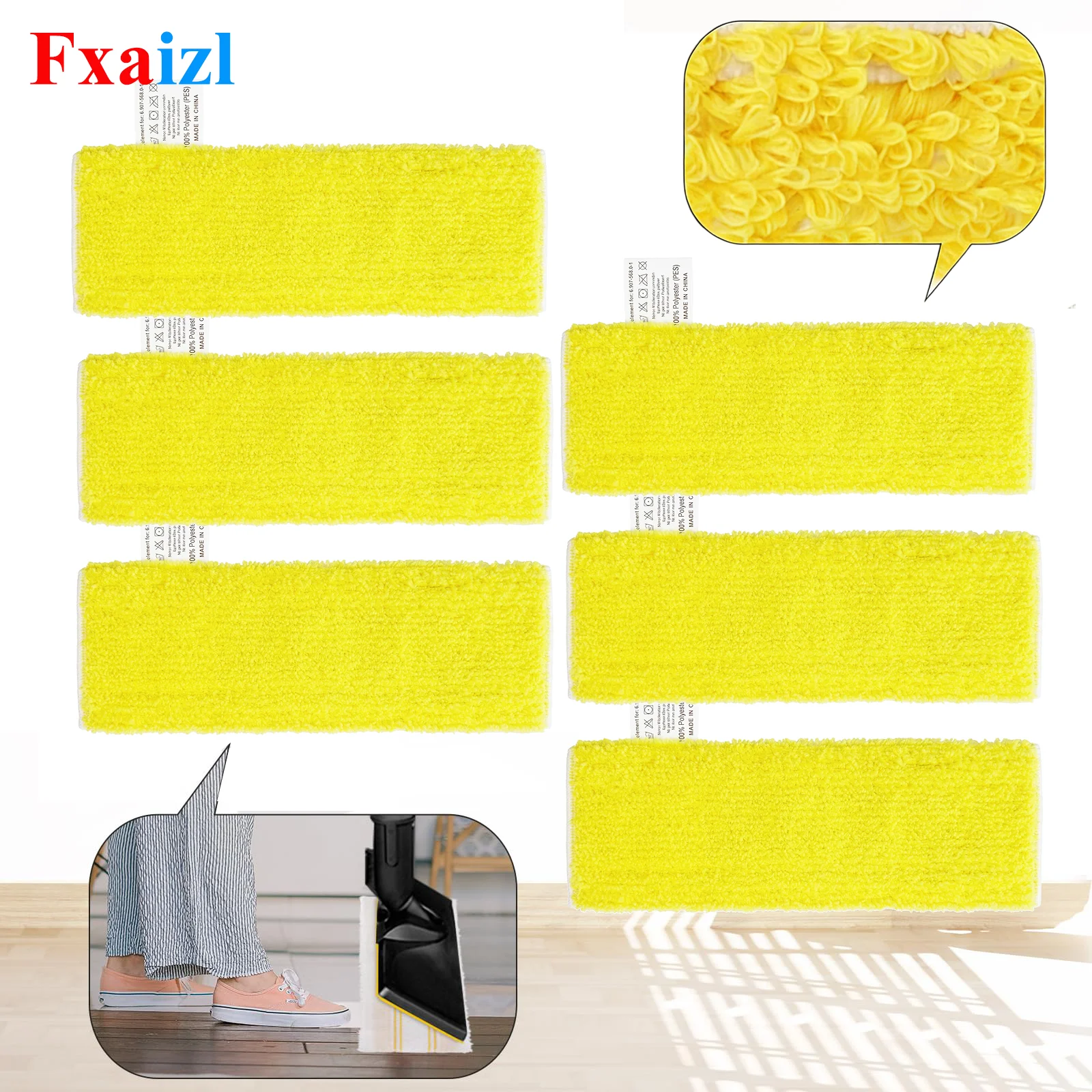 Verbesserte Mikrofaser-Mopptücher für Karcher Easyfix SC1 SC2 SC3 SC4 SC 5 Dampfreiniger, Mopp-Pads, Bodentücher, Zubehör