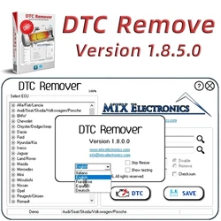 DTC Remover 1.8.5.0 With Keygen +9 Extra ECU Tuning Software ECU Full For KESS KTAG FGTECH OBD2 Software MTX DTC Remover