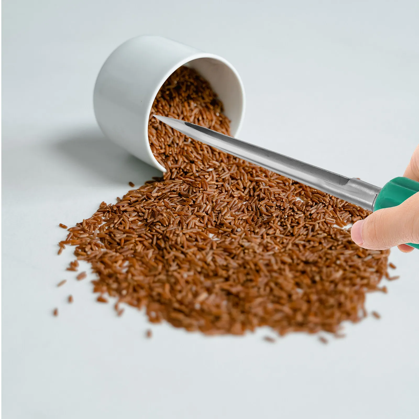 Stainless Steel Grain Sampler Portable Soil Probe for Wheat Rice Corn Cereal Powder Reusable Sampling Tool