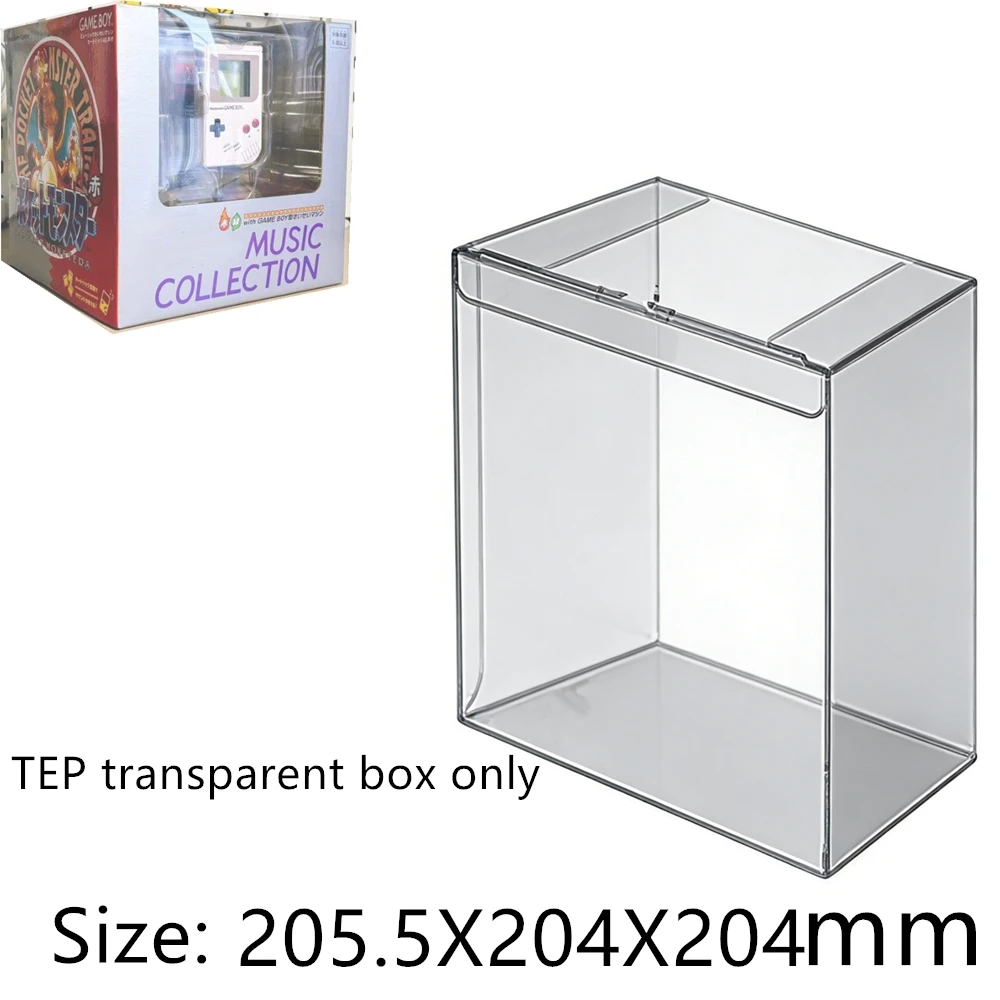 Protector de Caja Transparente para Colección de Música de Pokémon Rojo y Pokémon Azul: Cajas de Colección Game Boy Jukebox, Almacenamiento TEP