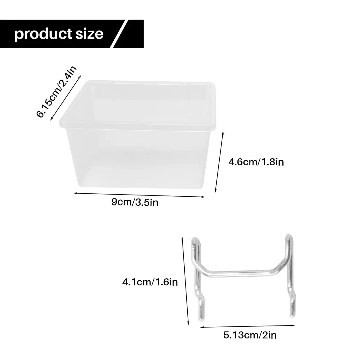 Y17A 12 Pieces Pegboard Plastic Bins Kit - Pegboard Bins with Hooks - Pegboard Accessories Workbench Bins Fits to Peg Board
