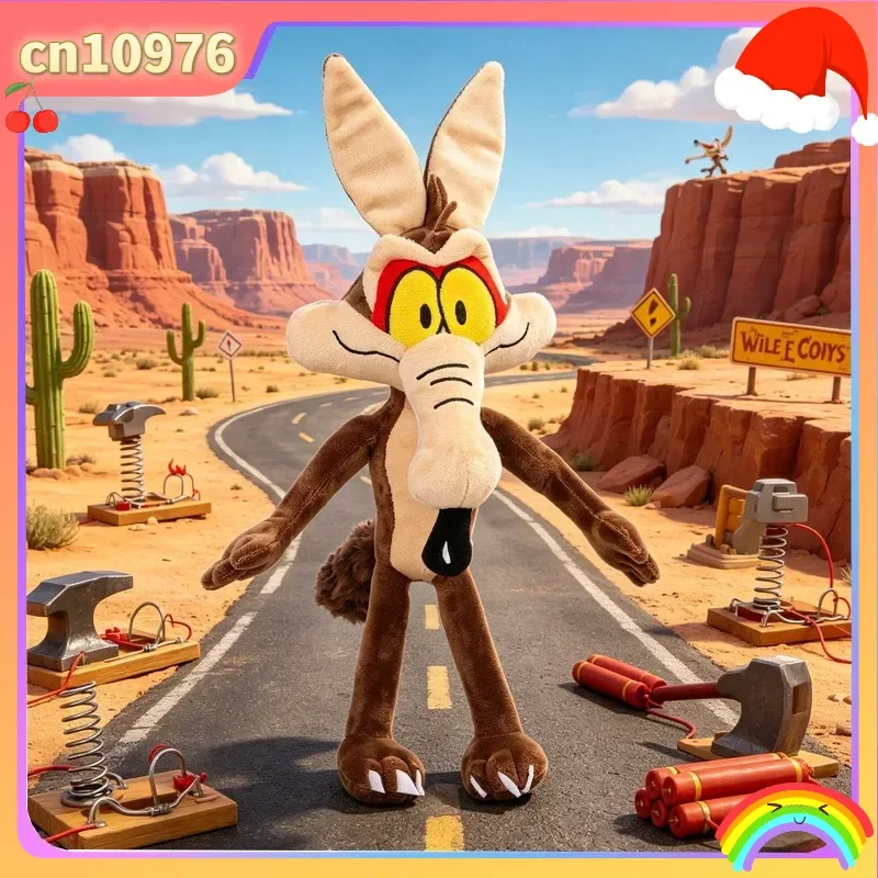 【In Stock】Hot Wile E. Coyote Wicked Wolf Plush Toy Looney Tunes Cartoon Plush Doll Ornament Collection Birthday Gift