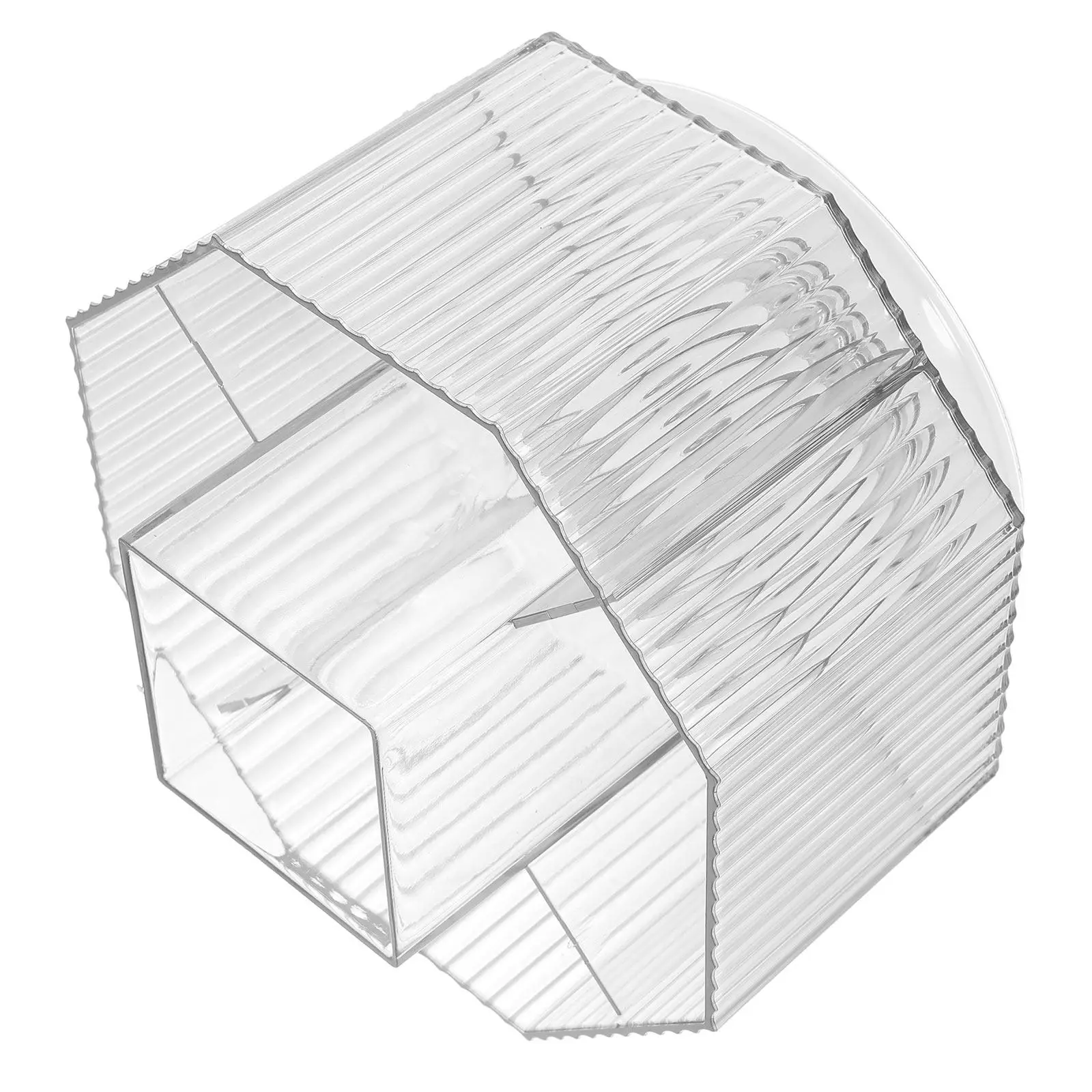 

Plastic Rotary Pen Holder Pencil Organizer Rotating Grids Desktop Storage Container for Pens Makeup Brushes Art Supplies