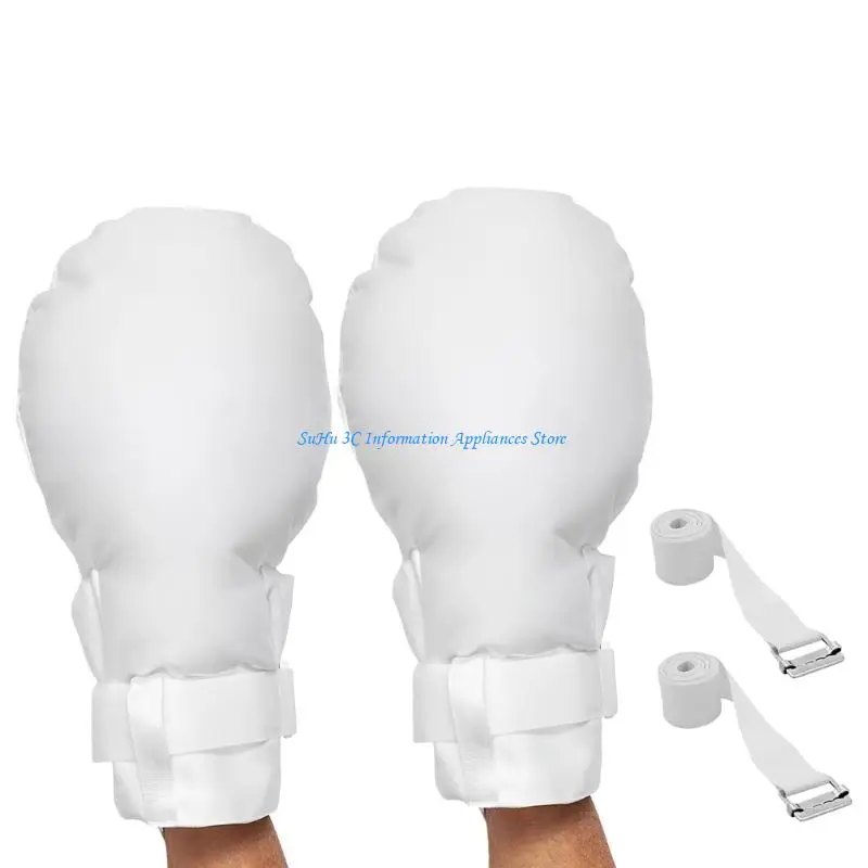 Protective Gloves With Secure Nylon Straps Breathable Design Restraint Mittens Skin Friendly Fabric For Injury Control