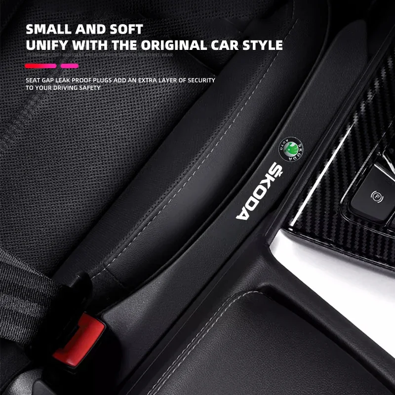 Car Seat Gap Plug Seam Filling Anti-Leakage Strip Seat Side Slot Filling Strip for Skoda VRS 2019 Kamiq Fabia Car Accessories