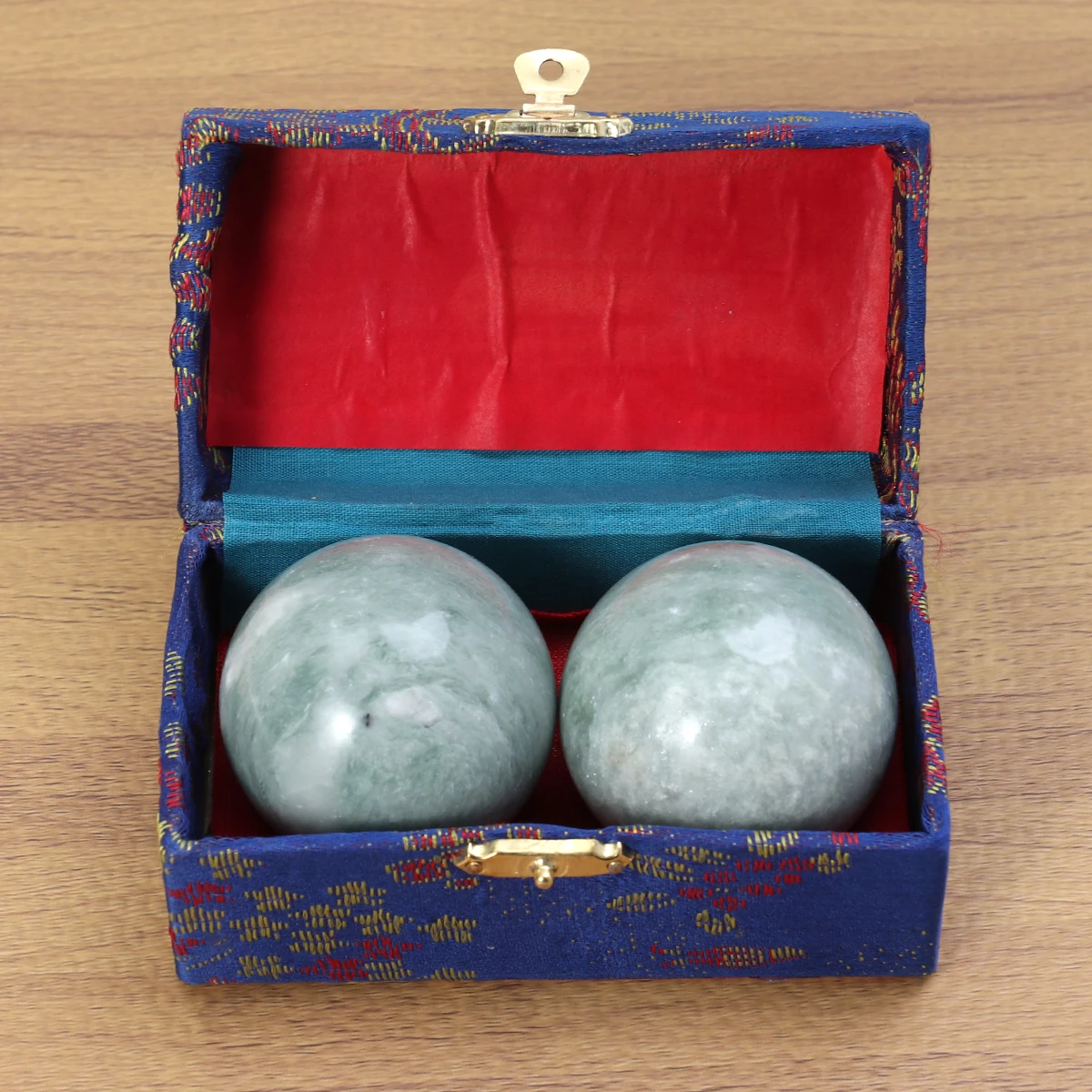 2 stks Marmeren Massage Bal Natuursteen Hand Oefening Bal Voor Relief Bloedcirculatie Baoding Bal Chinese Stenen Bal Senior