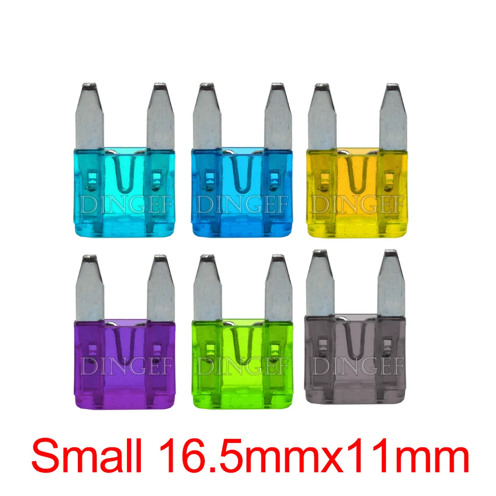 5PCS Car Fuse 2A 3A 5A 7.5A 10A 15A 20A 25A 30A 35A 40A Amp Clip Fuse Set for Car Truck 1A 2A 3A  Mini Small Medium Fuses dingef