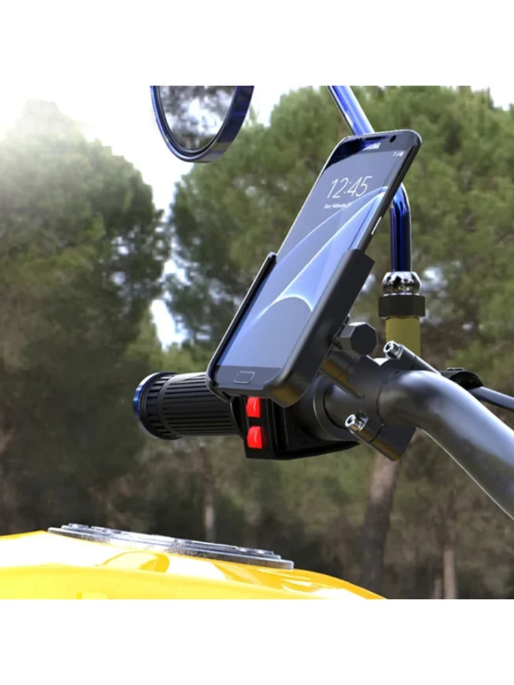 AliExpress NONE Motorcycle Bicycle Phone Holder GPS Bracket Cellphone Stand Rearview Mirror Handlebar Mount Compatible For Xiaomi iPhone NEW