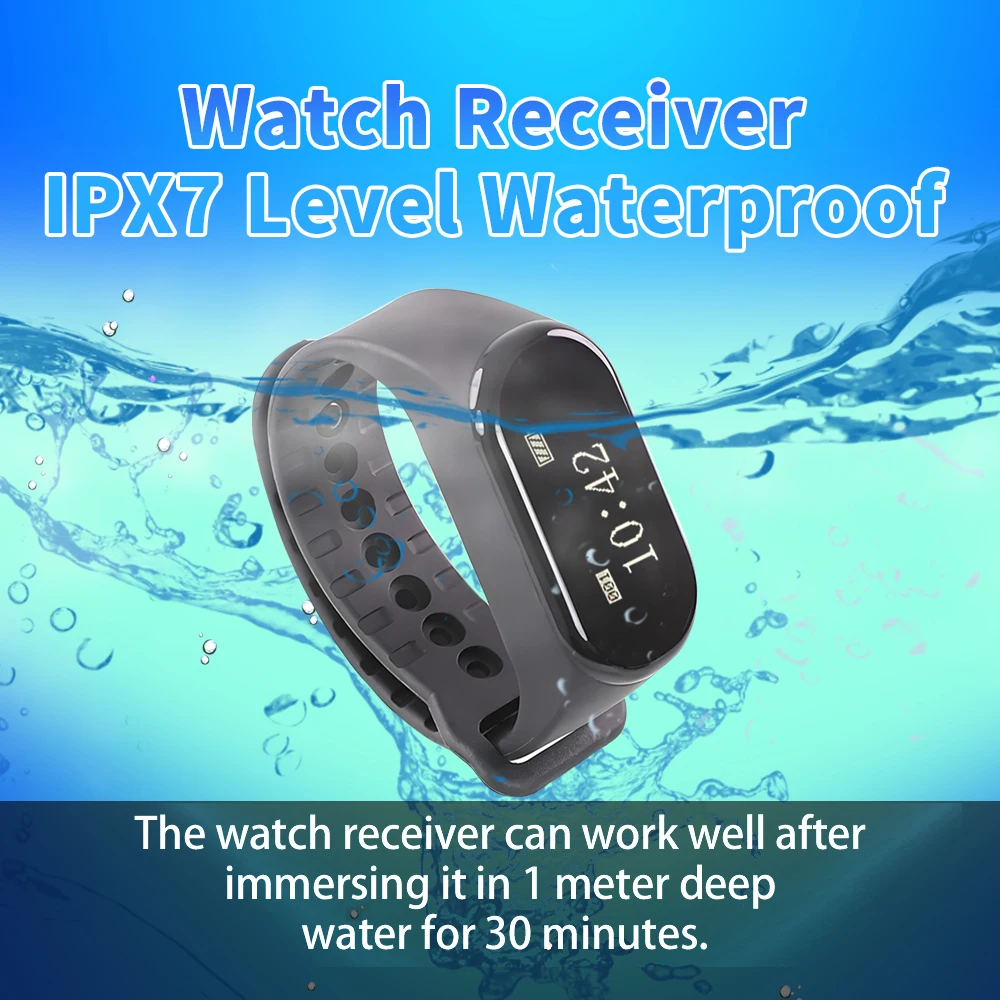 Restoran Garson Bileklik Alıcı Su Geçirmez Izle Çağrı Cihazı Kablosuz Çağrı Sistemi Bilezik kol saati Bar Otel Cafe