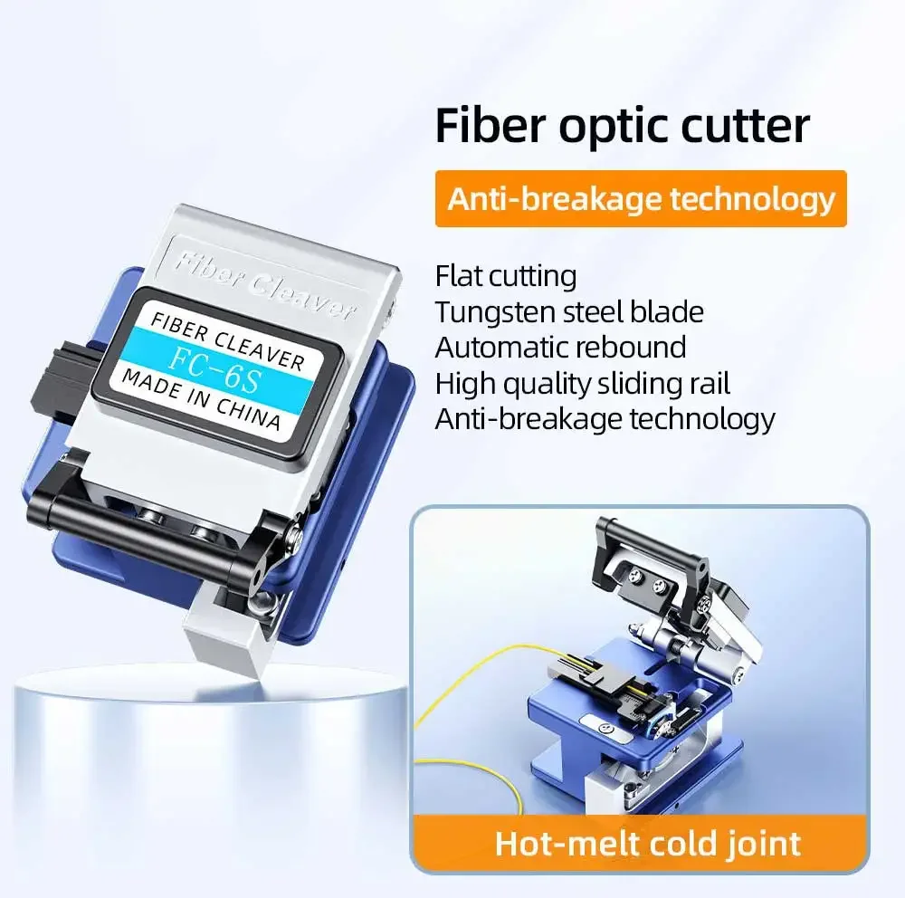 ZoeRax 11-in-1-Glasfaser-Werkzeugsatz FTTH mit Glasfaserschneider -70 ~ + 10 dBm optischer Leistungsmesser 10 MW visueller Fehlerorter – Detail 2