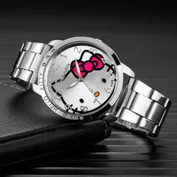 Hello Kitty Girls Quartz Watch, Waterproof Children's Casual Watch, Sanrio Cartoon Watch, Cute Kawaii Children's Gift