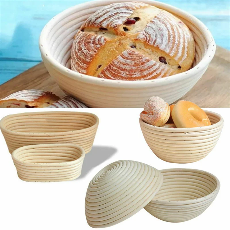 Round or Oval Banneton for Home Baker Multiple Size Available Bread Proofing Basket Natural Rattan Dough Fermentation Basket