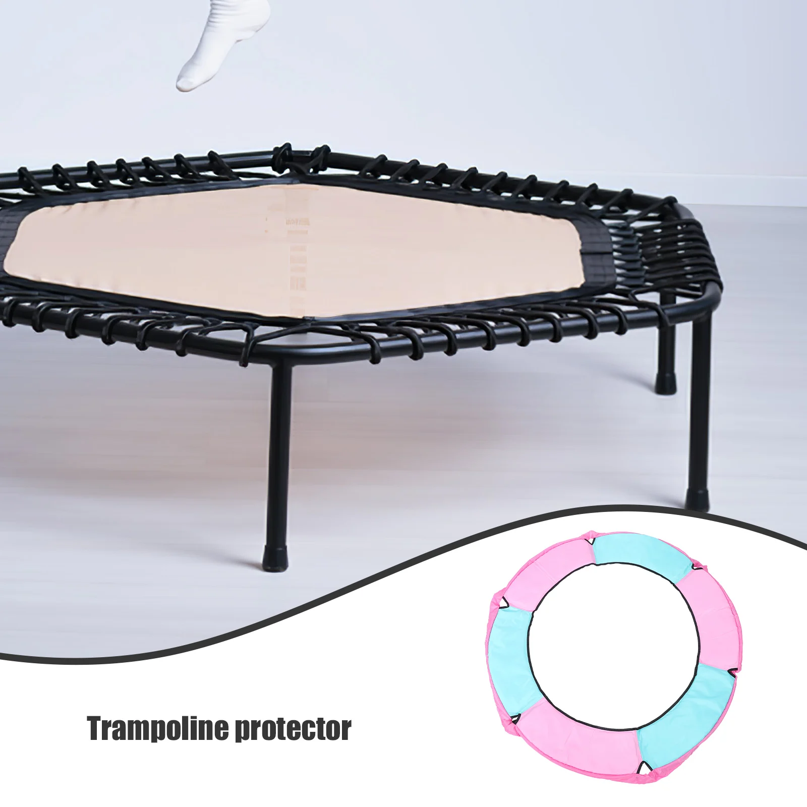 

Trampoline Protective Cover Oxford Thickened Anti-Collision Ring Mat For Indoor Outdoor Use Replacement Pad Safety Cushion