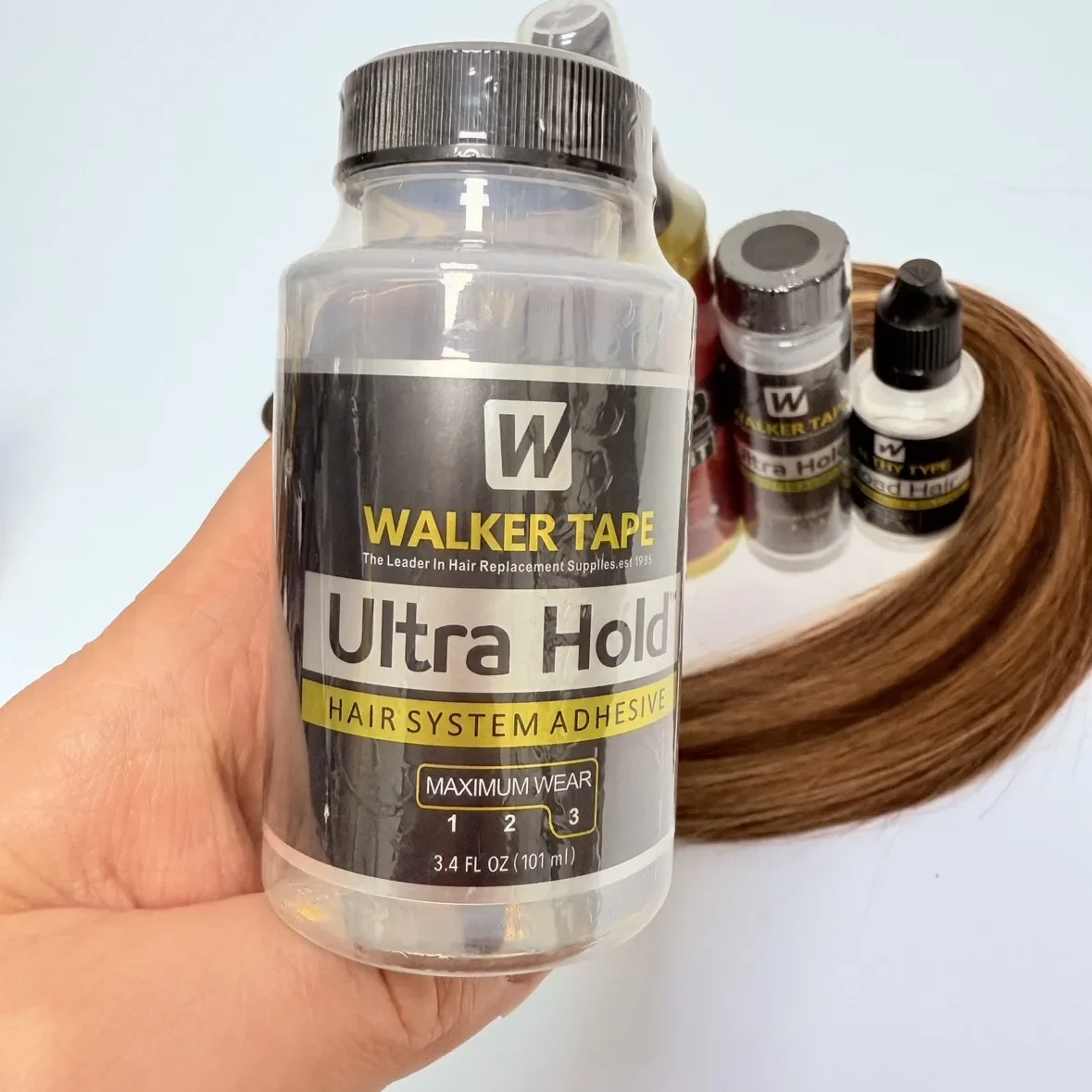 2 Buah Lem Rambut Palsu Tahan Kuat Lem Wig Renda Depan Lem Perekat Rambut Ultra Tahan Lem Rambut Grosir