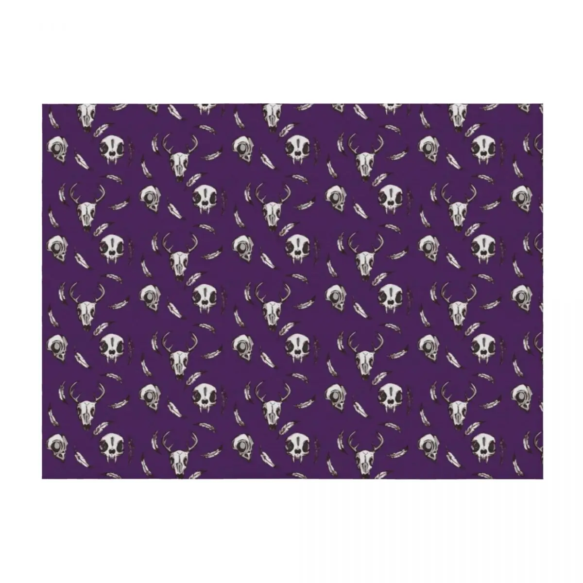 

Feathers & Fauna Throw Blanket Decoratives Blankets For Bed for babies Winter beds Blankets