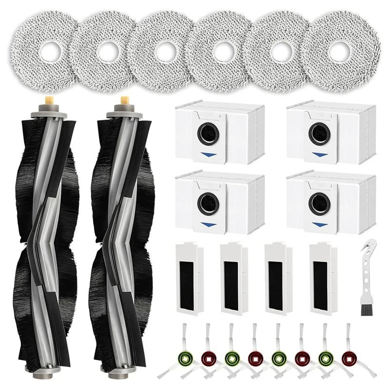 Main Side Brush Filter Mops Accessory Set As Shown For Ecovacs Deebot T20 Omni / T20E Omni Vacuum Cleaner