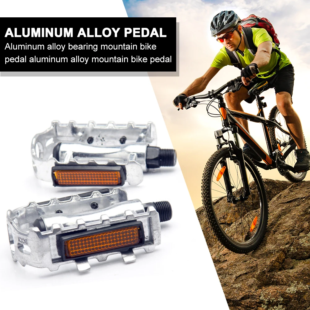 Bicycle Pedal Aluminium Alloy Lightweight Mountain MTB Cycling Bike Flat BMX MTB Pedals Bicycle Parts Accessories