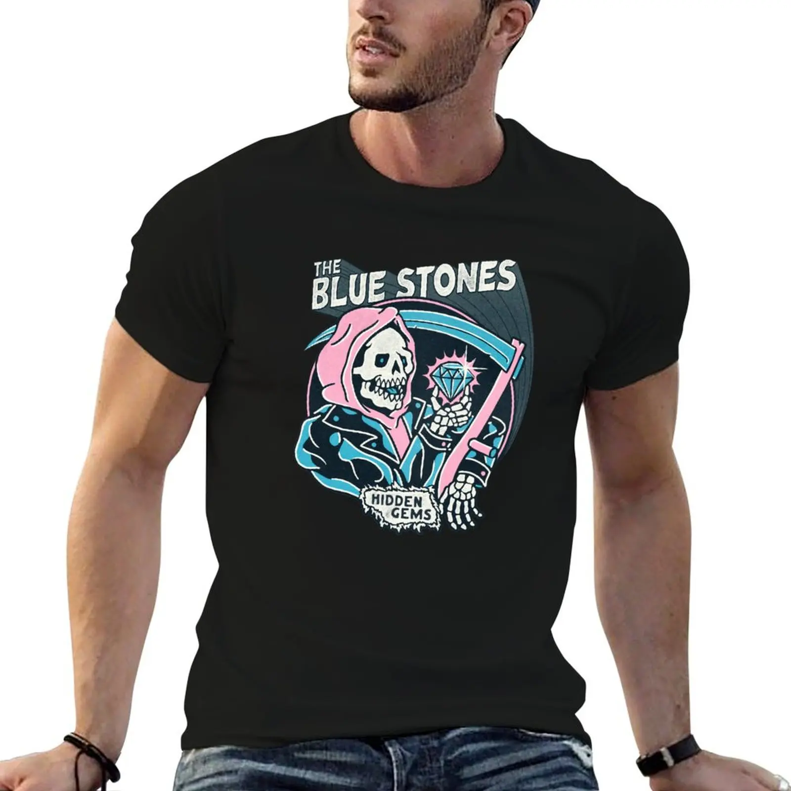 The blue stones - Hidden Gems - logo T-Shirt Quick Dry Training Short Sleeve Tee