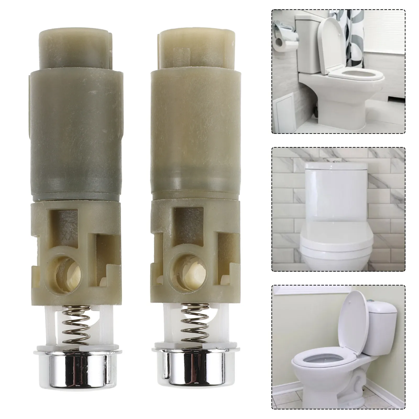 

2pcs Toilet Seat Hinges Slow Closing Toilet Seat Bumper Damper Slow Close Toilet Seat Damper Hinges Toilet Buffer Pads Repair