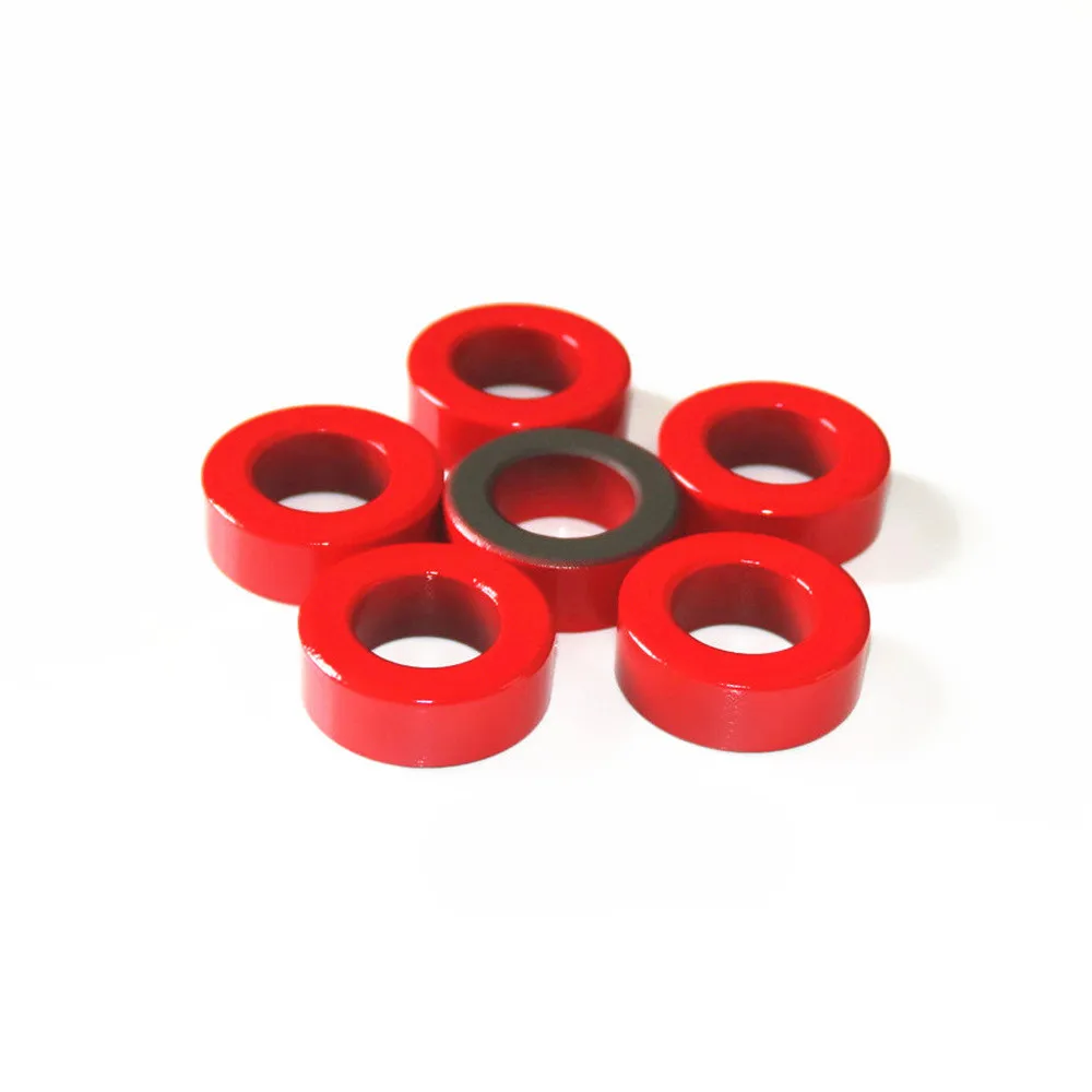 T130-2 Iron Ferrite Toroid Cores 33*20*11 mm For Inductors Iron powder Core Red Ring Low permeability