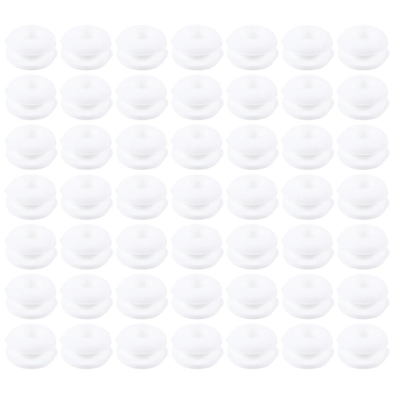 50pcs Double-Sided Silicone Wire Grommets 6mm ID for Cable Protection & Firewall Hole Sealing