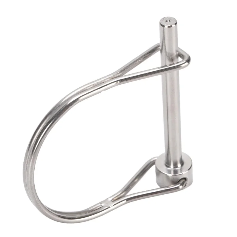 Safety Coupler Pin 316 Stainless Steel D Type Shaft Locking Pin For Table Saw Truck Boat Trailer