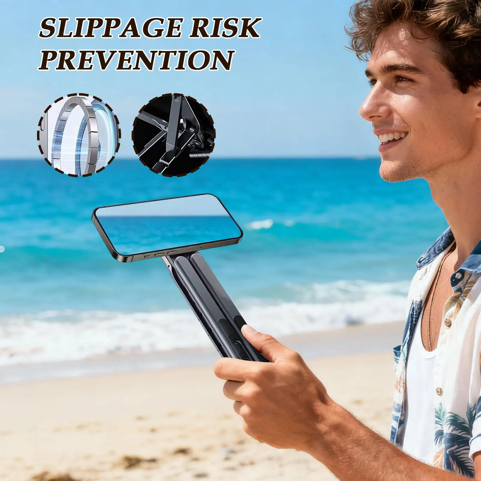 Laptop Stand Adjustable Foldable Magnetic Laptop Tablet Holder Magnetic Phone Tripod Holder For Travel Office Outdoor Indoor