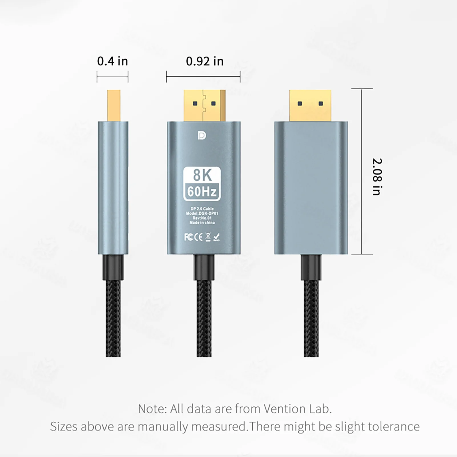Cavo DisplayPort DP1.4 8K @ 60Hz 4K @ 144Hz 1080P @ 240Hz supporto HBR3 32.4Gbps HDCP 2.2 HDR cavo porta Display per Monitor da gioco per PC