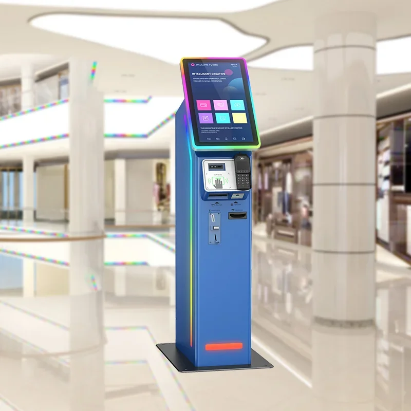 Cash self-service kiosk ATM