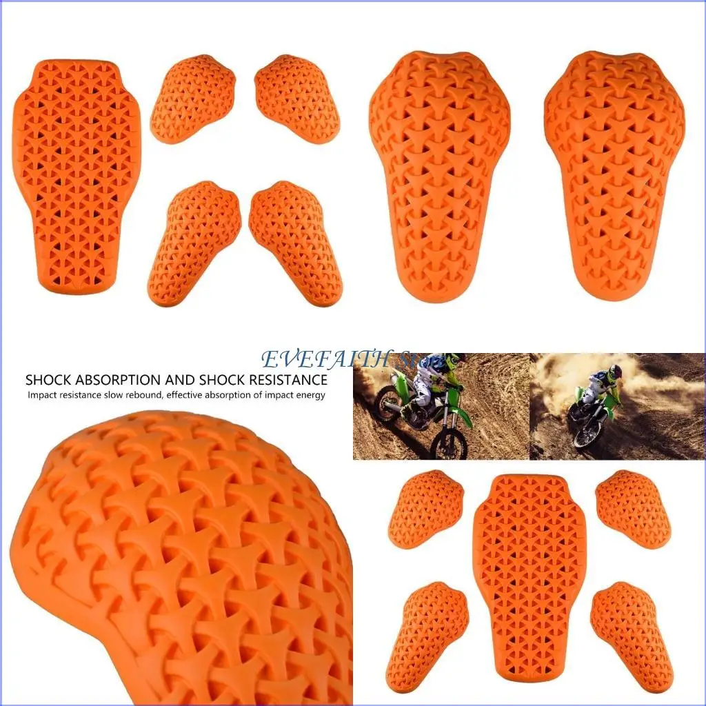 124B Breathable Motorcycle Protective Gear Set With Elbow And Knee Pads for Bikers Shock Absorbing Elbow Knee Shoulder Guards