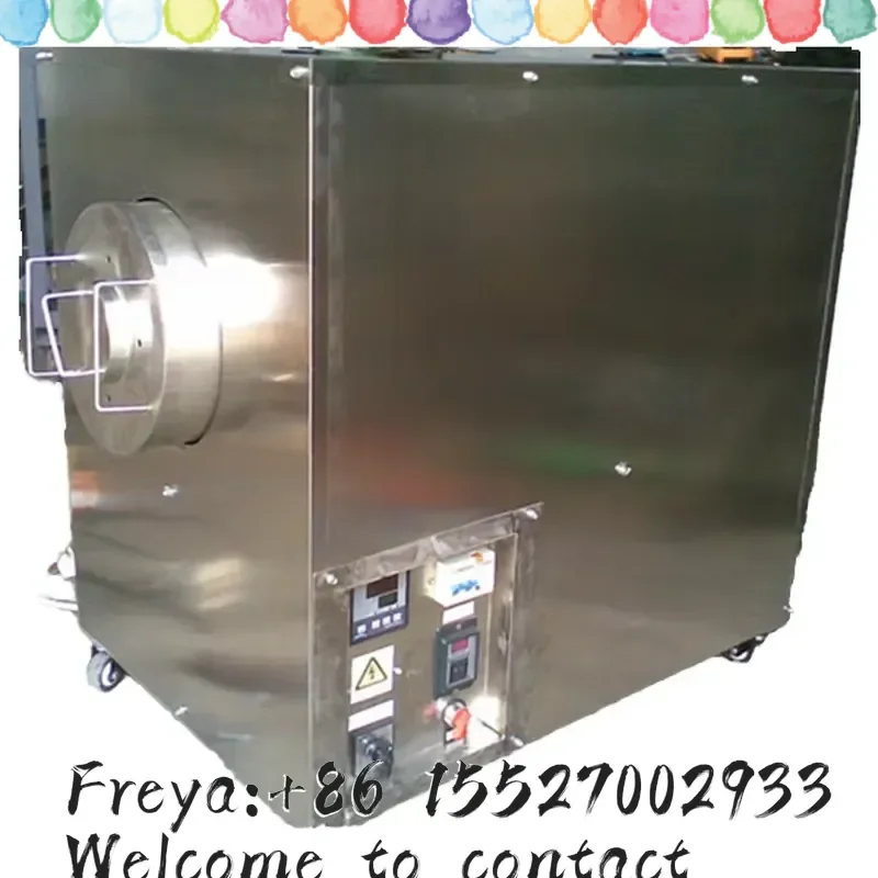 Grain Wheat Soybean Electric Heating Hot air Drum Rotary Roaster Peanut Corn Coffee Nut Flour Mill Dryer Machine 30kg