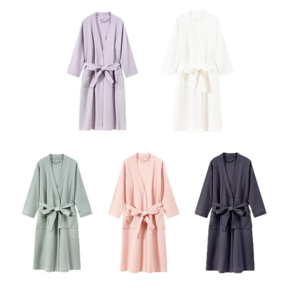 

Men Women Cotton Terry Bathrobe Suck Water Towel Sleepwear Spa Hotel Long Bath Robe Kimono Dressing Gown Lovers