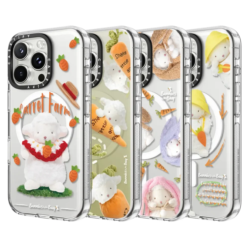 Coque antichoc magnétique CASETiFY Gulf Rabbit Series Miracle Sheep pour iPhone 13 14 15 17 16 Pro Max Air Plus