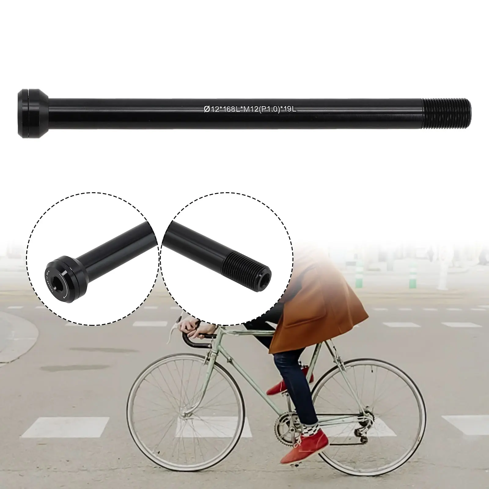 1x Bike Thru Axle Lever 100x12mm 142x12 Mm148x12mm For Boost BMC Cube Can-yon Quick Release Shaft Bicycle Parts